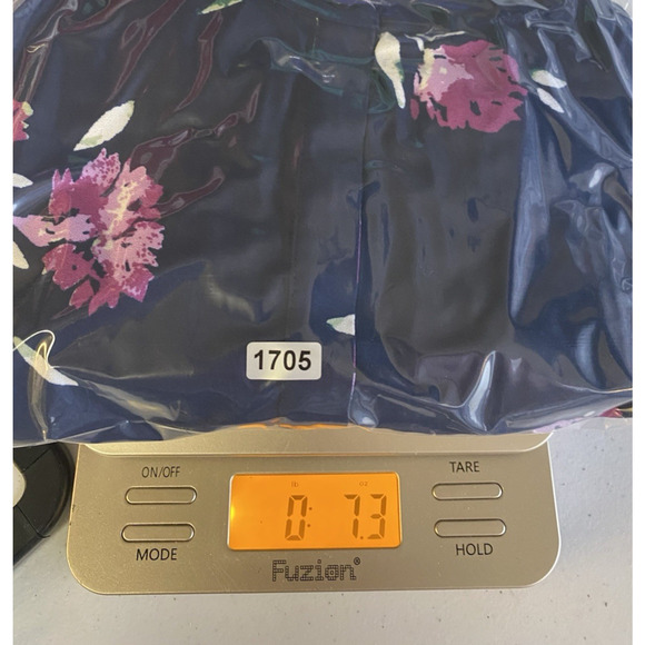 Woman Within Tunic Top 22/24 1X Blue Purple Floral Blouse Romantic Cottagecore - Picture 11 of 11